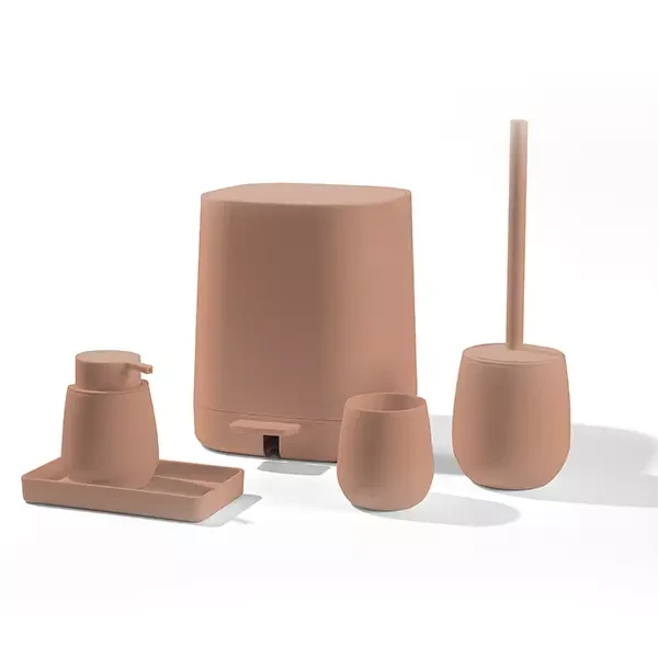 Weva Vibe Bathroom Set - 5 Pcs - Pink - Weva