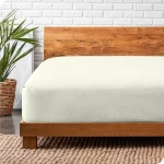 نوفا هوم Cotton Warm طقم شرشف مطاط شتوي قطن فلانيل دافئ - مفرد & مفرد كبير - 2 قطع - أوف وايت - نوفا هوم