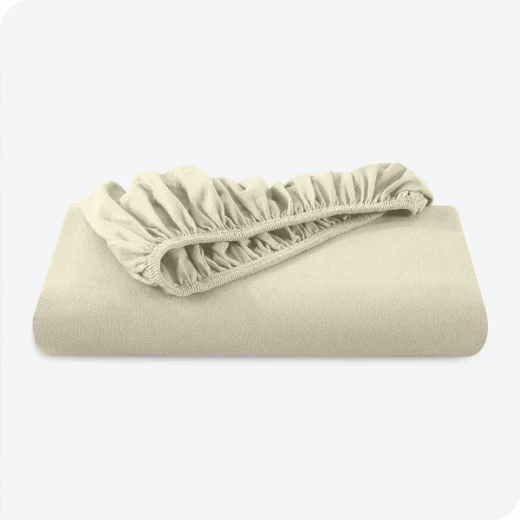 نوفا هوم Cotton Warm طقم شرشف مطاط شتوي قطن فلانيل دافئ - مفرد & مفرد كبير - 2 قطع - بيج - نوفا هوم - Image 4