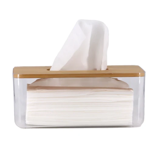 Weva Neo Wood & Acrylic Tissue Box - Transparent Weva Neo Wood & Acrylic Tissue Box - Transparent