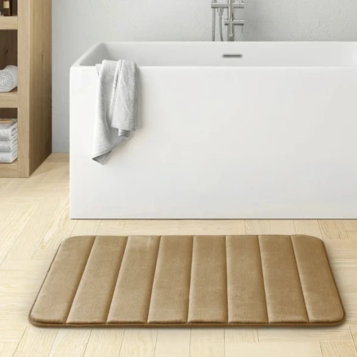 نوفا هوم "Steps" أرضية حمام ميموري فوم - 50x80 سم - بيج - نوفا هوم - Image 3