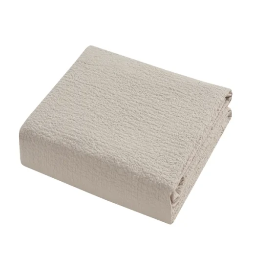 نوفا هوم "Cottontex" طقم وجه لحاف - قطن 100% ، 200 خيط لكل انش مربع - كوين -3 قطع - بيج - نوفا هوم - Image 9