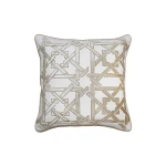 Nova Home "Pillochic" Handmade Embroidery Cushion Cover - 50x50 cm - Gold - Nova Home