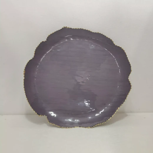 Weva Timeless Metal Plate - Large - Purple