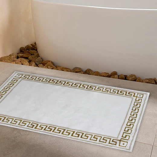 Nova Home Hopy Cotton Bath Rug - 70x120 Cm - Gold - Nova Home - Image 2