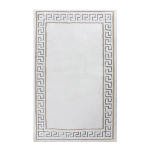 Nova Home Hopy Cotton Bath Rug - 60x100 Cm - Silver