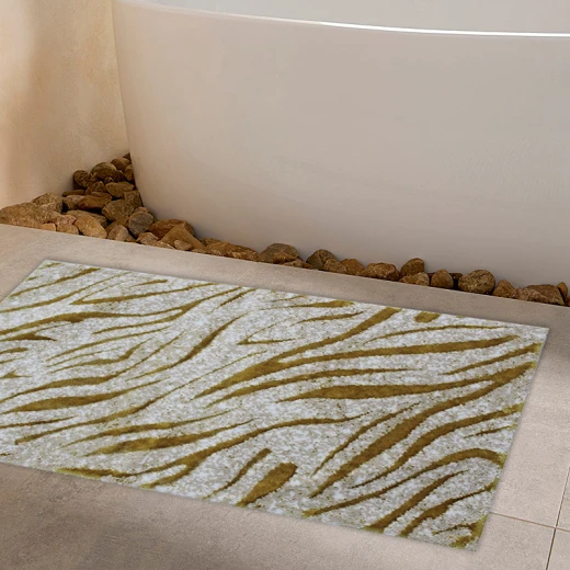 نوفا هوم "Zetra" قطن أرضية حمام - 60x100 سم - ذهبي - نوفا هوم - Image 4
