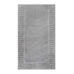Nova Home Lasan Cotton Bath Rug - 70x120 Cm - Light Grey - Nova Home