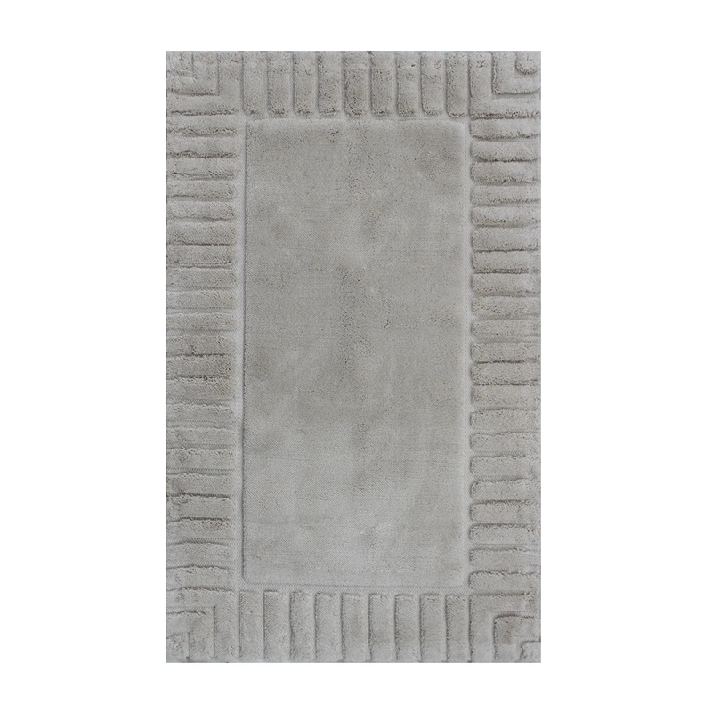 Nova Home Lasan Cotton Bath Rug - 60x100 Cm - Beige - Nova Home