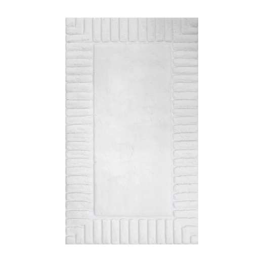 Nova Home Lasan Cotton Bath Rug - 60x100 Cm - Ecru