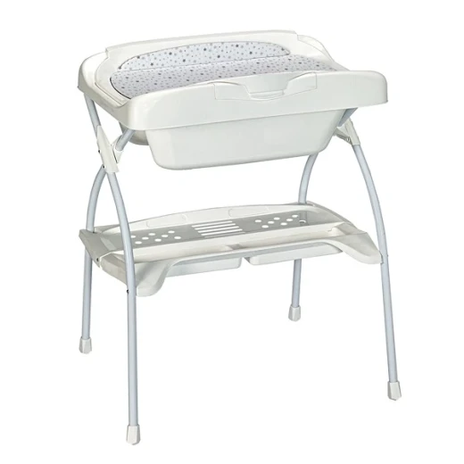 Baby Land Elios Star Line Baby Bath Tub with Changing Table - Grey Baby Land Elios Star Line Baby Bath Tub with Changing Table - Grey