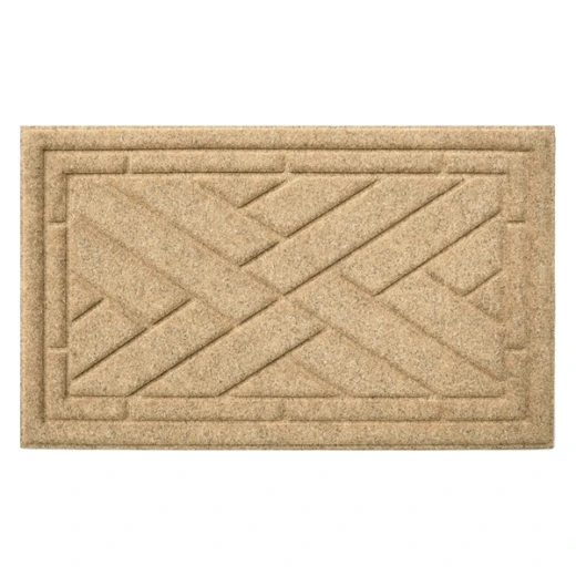 Nova Home Tangle Outdoor Mat W & Rubber Backing - 45x75 cm - Brown