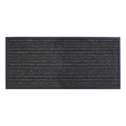 Nova Home Domino Outdoor Mat W & Rubber Backing - 45x100 cm - Brown