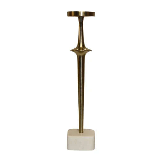Weva Large  White & Gold Candle Holder Flamelet - Weva - Image 2