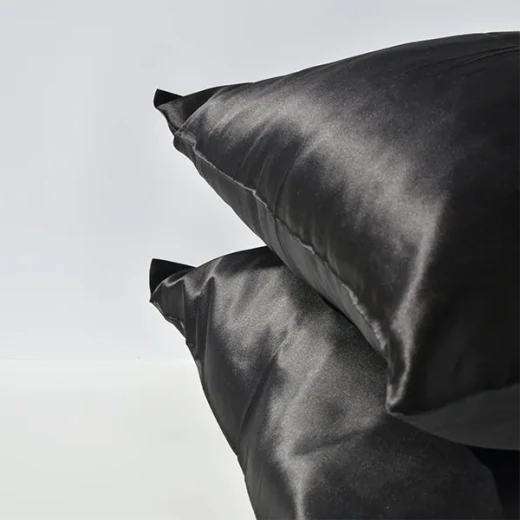 Nova Home Yildiz Satin Pillow Case Set - 2Pcs - Black - Nova Home - Image 3