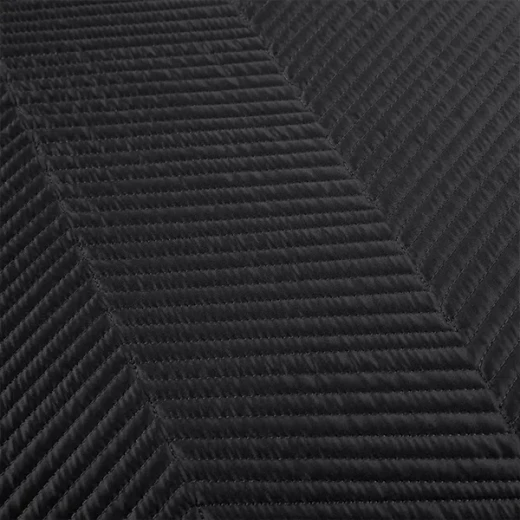 Nova Home Yildiz Satan Bed Spread Set - 3pcs - King & Super King - Black - Nova Home - Image 5