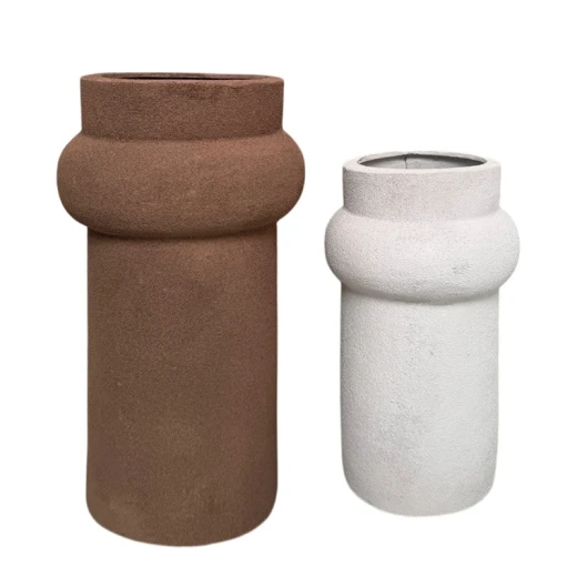 Nova Home Large Beige Textured Vase "Earth Muse" Nova Home Large Beige Textured Vase "Earth Muse"