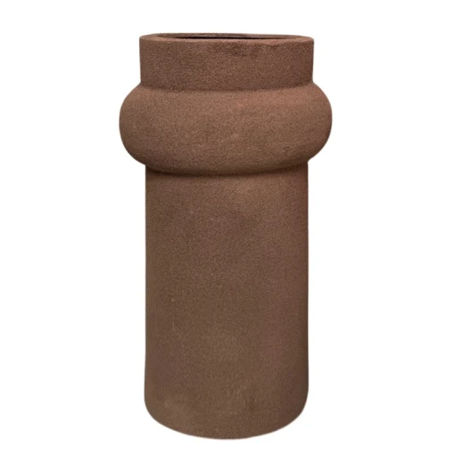 Nova Home Large Beige Textured Vase "Earth Muse" - Nova Home - Image 2