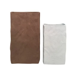 Nova Home Small White Textured Vase "Earth Eco"