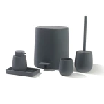 Weva Vibe Bathroom Set - 5 Pcs - Grey - Weva
