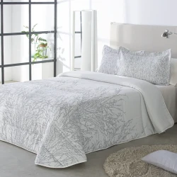Nova Home Gallagher Spanish Jaquard Comforter Set - 6pcs - King & Super King - Grey