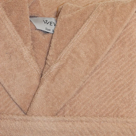 Weva Aurora Bath Robe - 100% Cotton - S - Pink - Weva - Image 6