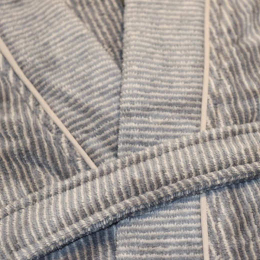 Weva Dapper Bath Robe - 100% Cotton - L - Grey - Weva - Image 6