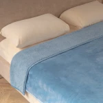 Nova Home Samos Soft Double Layer Winter Blanket - 160x220 Cm - Blue - Nova Home