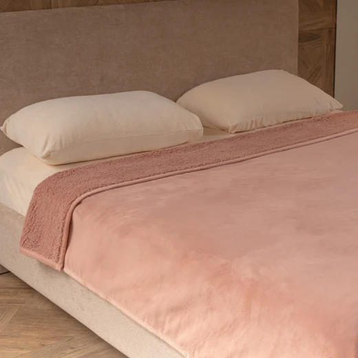 Nova Home Samos Soft Double Layer Winter Blanket - 220x240 Cm - Rose - Nova Home - Image 5