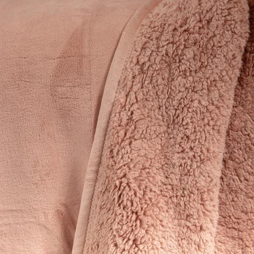 Nova Home Samos Soft Double Layer Winter Blanket - 160x220 Cm - Rose - Nova Home - Image 6