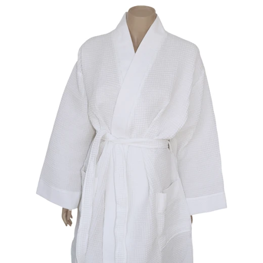 Weva Ethereal Bath Robe - 100% Cotton - XL - White - Weva - Image 8