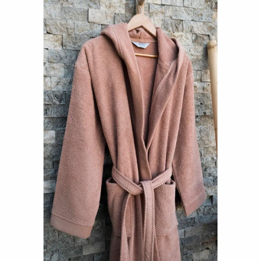 Weva Aurora Bath Robe - 100% Cotton - XL - Pink - Weva - Image 3