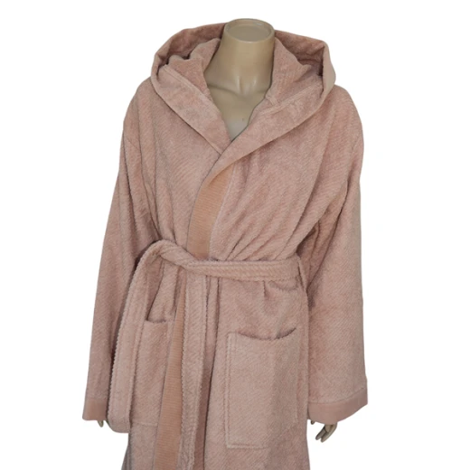 Weva Aurora Bath Robe - 100% Cotton - M - Pink - Weva - Image 3