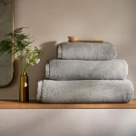 Nova Home Egyptian Towel - 100% Cotton - 40x60 Cm - Silver - Nova Home