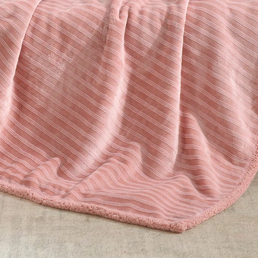 Nova Home Syros Winter Soft Jaquard Blanket -King/Super King - Pink - Nova Home - Image 4
