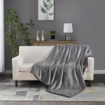 Nova Home Syros Winter Soft Jaquard Blanket -King/Super King - Grey - Nova Home