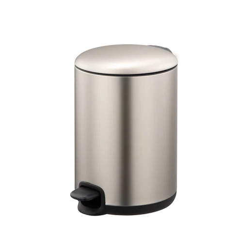 Weva Stella Waste Pedal Bin - 5 Liter - Tungsten Steel Weva Stella Waste Pedal Bin - 5 Liter - Tungsten Steel