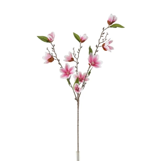 ويفا سيقان وأفرع ماغنوليا صناعية وردي "Magnolia" (4 سيقان) - ويفا - Image 3