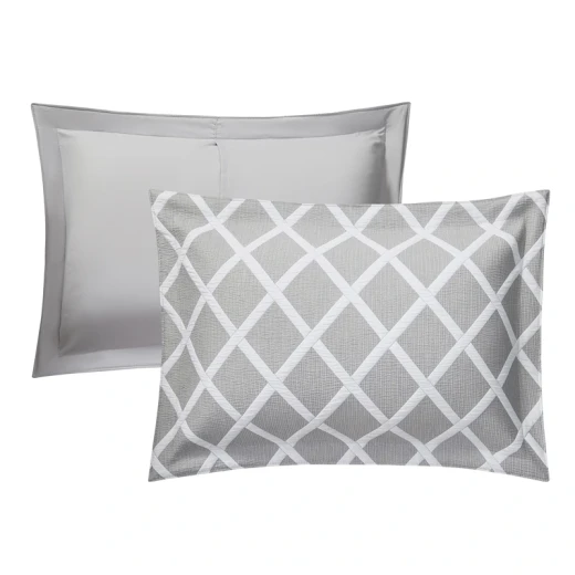 Nova Home Valook Poly Cotton Jaquard Reversible Bed Spread Set - 2Pcs - Single & Twin - Grey - Nova Home - Image 8