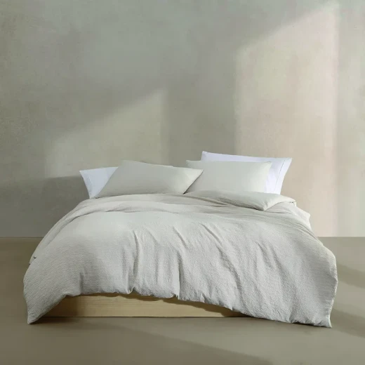 Nova Home Calven Seersucker Summer Duvet Cover Set - Twin - 2 Pcs - Beige Nova Home Calven Seersucker Summer Duvet Cover Set - Twin - 2 Pcs - Beige