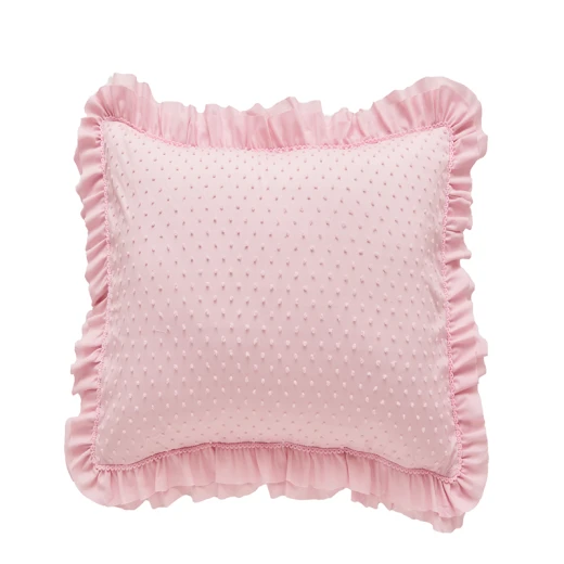 Nova Home Mary Clipped Jacquard Comforter Set - Queen - 7 Pcs - Pink - Nova Home - Image 8