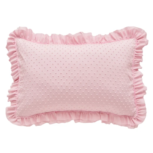 Nova Home Mary Clipped Jacquard Comforter Set - Queen - 7 Pcs - Pink - Nova Home - Image 9