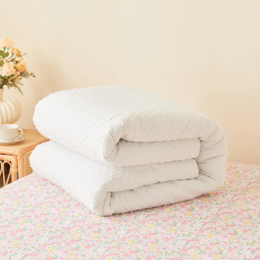 Nova Home Mary Clipped Jacquard Comforter Set - Queen - 7 Pcs - White - Nova Home - Image 4