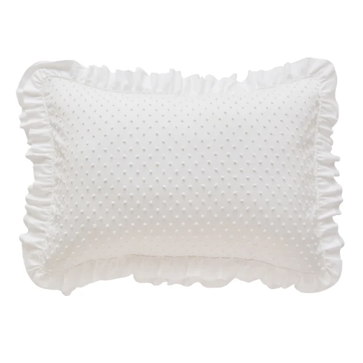 Nova Home Mary Clipped Jacquard Comforter Set - Twin - 5 Pcs - White - Nova Home - Image 5
