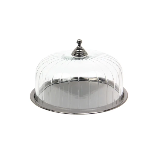 Weva Clouche Dome On Tray - Standard - Black Nickel Weva Clouche Dome On Tray - Standard - Black Nickel