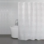 Weva Lace Stamp Water Proof Shower Curtain - 180x200 Cm - Grey - Weva