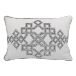 Nova Home Knott Embroidered Cushion Cover – Gold – 35x50 cm - Nova Home