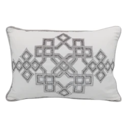 Nova Home Knott Embroidered Cushion Cover – Gold – 35x50 cm