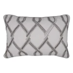 Nova Home Nexus Embroidered Cushion Cover with Bead – Gold – 35x50 cm - Nova Home