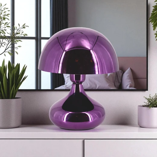 Weva Mushroom Table Lamp – 25 cm – Purple - Weva - Image 3